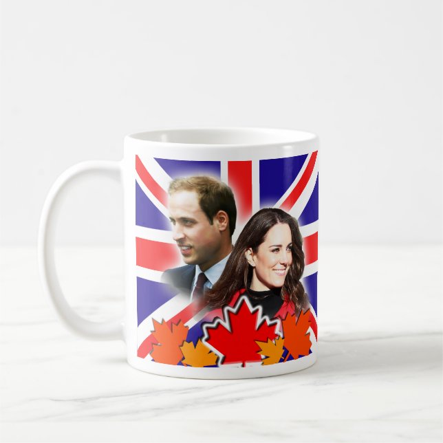 Café Príncipe Guillermo y taza de Kate Canadá (Izquierda)