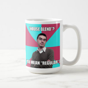 Café Privilegio que niega la taza "mezcla de la casa "