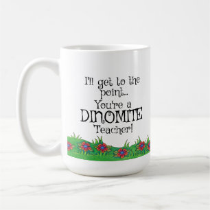 Café ¡Profesor de Dinomite! Profesores regalo, taza de