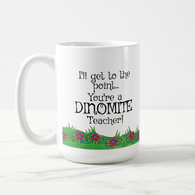 Café ¡Profesor de Dinomite! Profesores regalo, taza del (Izquierda)