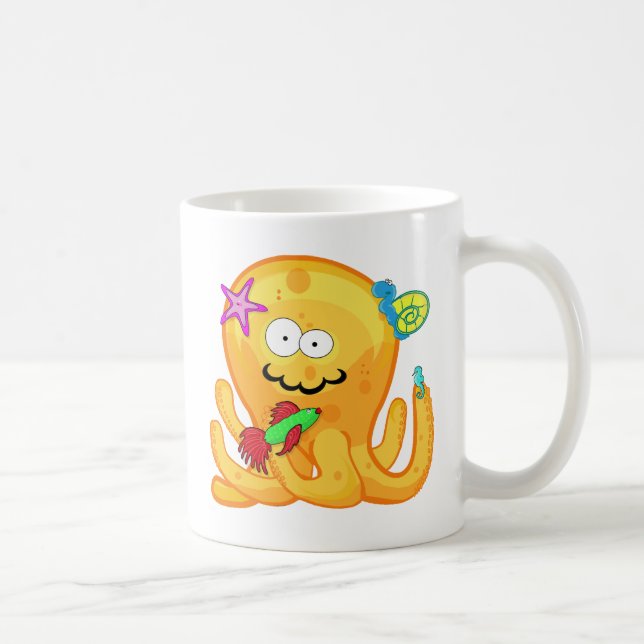 Café Pulpo del Goober y taza de los amigos (Derecha)
