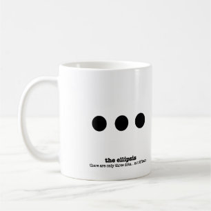 Café Puntos de suspensión de la taza de la gramática