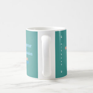 Café Q sin la taza del Scrabble de U
