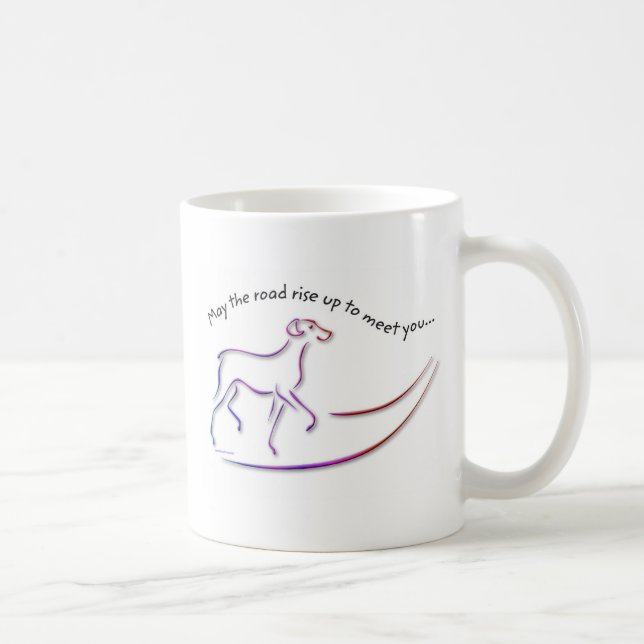 Café Que la carretera suba con la taza de perro (Derecha)