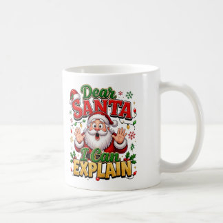 Café Querido Santa Puedo Explicar Taza Divertida de Nav
