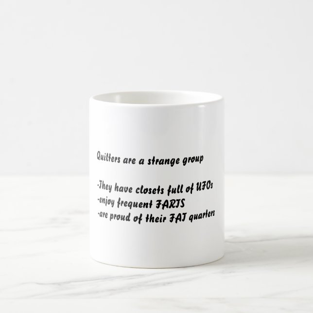 Café "Quilters es taza de un grupo extraño" (Centro)