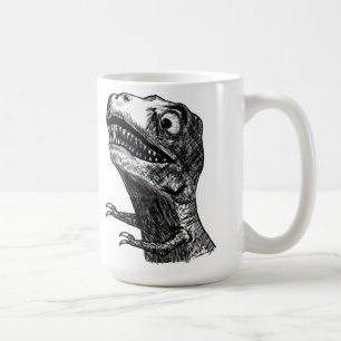 Café Rabia Meme - taza de T-Rex