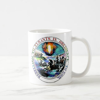Café Rebelión a la taza del sello de Thomas Jefferson