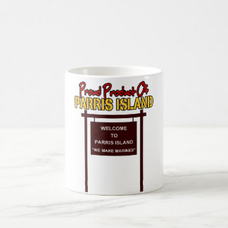 Café "Recepción a la isla" 11oz de Parris. Taza blanca