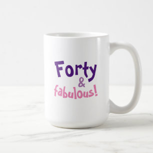 Café Regalo de cumpleaños número 40 para mujeres Taza d