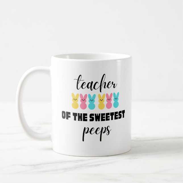Café Regalo de la taza de Pascua para el profesor (Izquierda)