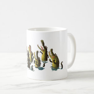 Café regalo de la taza del cocodrilo divertido