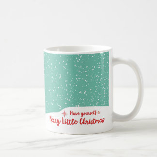Café Regalo de la taza del pingüino Nevado Santa de las