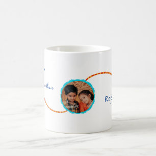 Café regalo de Raksha bandhan con foto, taza Rakhi/Rakh