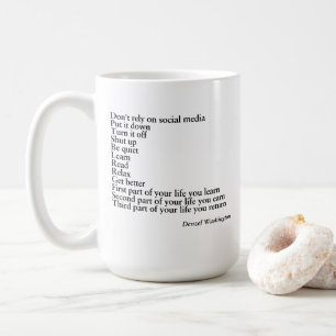 Café REGALO DE TAZA CON FRASE,frase de denzel washingto
