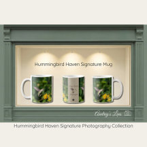 Regalo de taza de la naturaleza Haven del colibrí