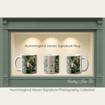 Regalo de taza de la naturaleza Haven del colibrí