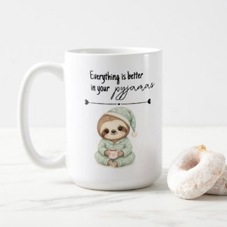 Café Regalo de taza Todo mejor en pijama Perezoso