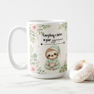 Café Regalo de taza Todo mejor en pijama perezoso