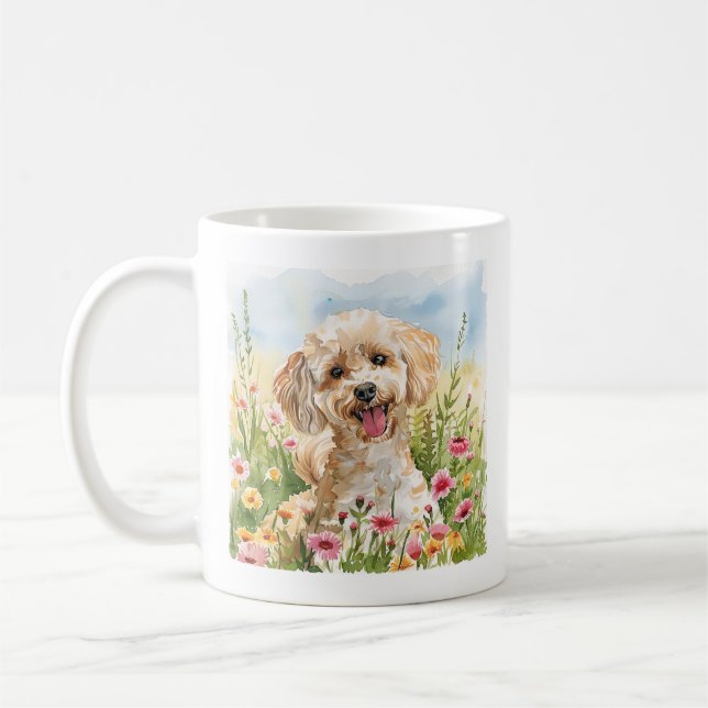 Café Regalo para dueño de caniche Taza de caniche (Izquierda)