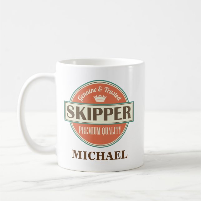 Café Regalo personalizado capitán de la taza de la (Izquierda)