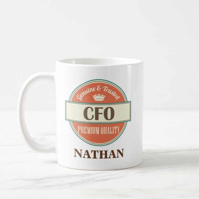 Café Regalo personalizado CFO de la taza de la oficina (Izquierda)