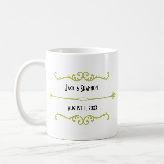 Café Regalo personalizado de la taza del aniversario (Izquierda)