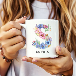 Café Regalo Personalizado de Taza Floral para Desayuno 
