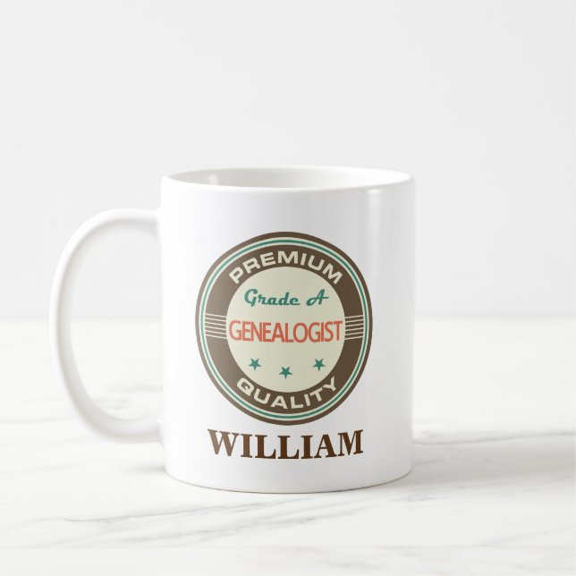 Café Regalo personalizado Genealogist de la taza de la (Izquierda)