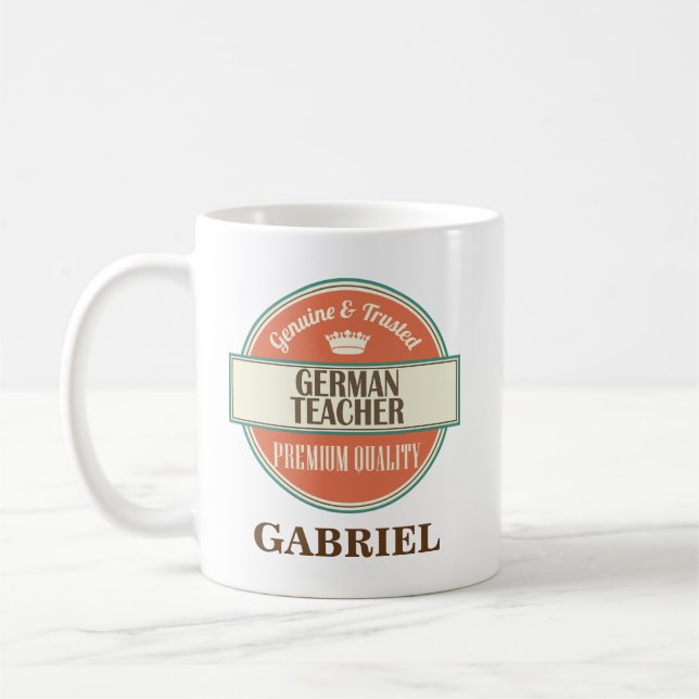 Café Regalo personalizado profesor alemán de la taza de (Izquierda)