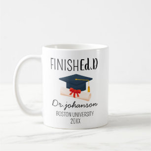 Café Regalos de Graduación de EdD Para Ella y Él, Taza 