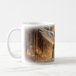 Café Reina Angelical en su Taza de Fantasía del Trono