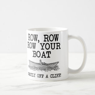Café Rema Tu Barco Fuera De Un Acantilado Taza Divertid