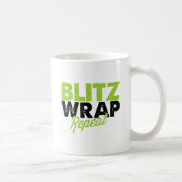 Café Repetición del abrigo de los bombardeos - taza de