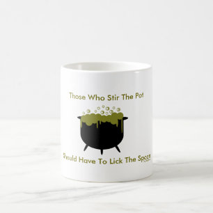 Café Revuelva la taza de la caldera de la bruja del