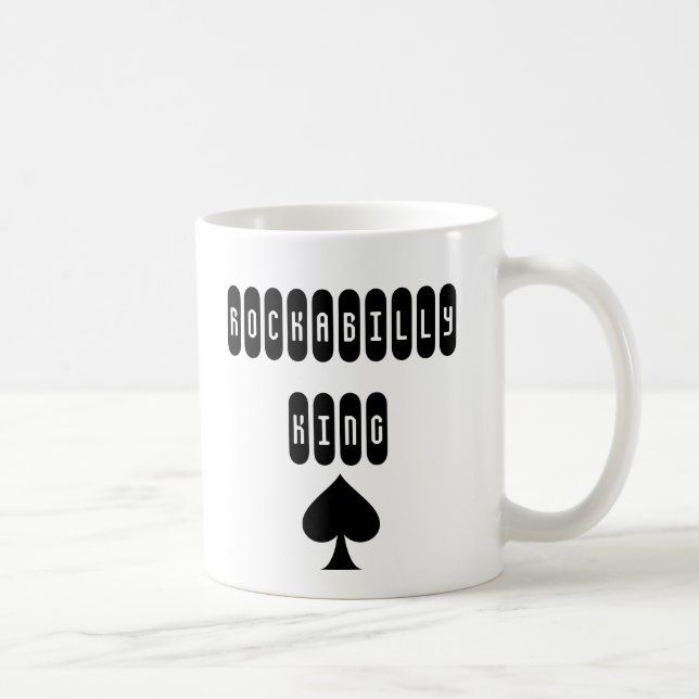 Café Rey Rockabilly con Taza de Picas (Derecha)