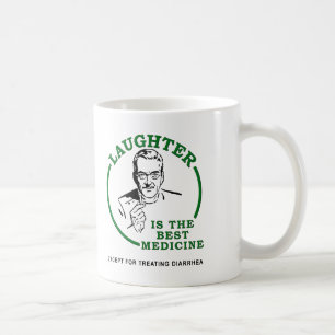 Café Risa la taza divertida de la medicina de la