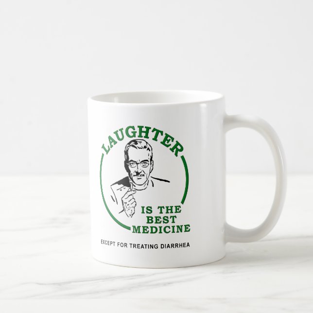 Café Risa la taza divertida de la medicina de la (Derecha)