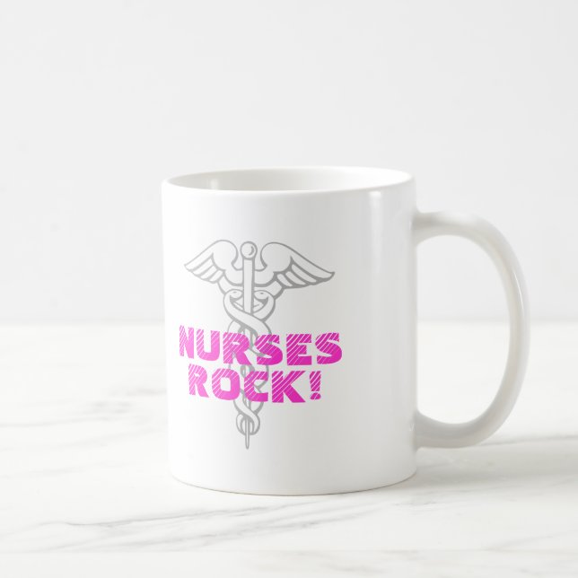 Café ¡Roca de las enfermeras! Taza el | con símbolo del (Derecha)