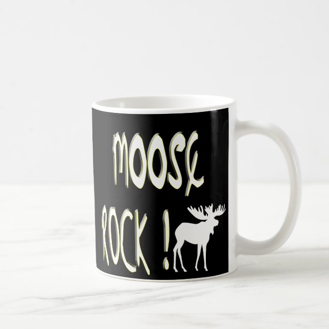 Café ¡Roca de los alces! Taza (Derecha)