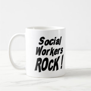 Café ¡Roca de los asistentes sociales! Taza
