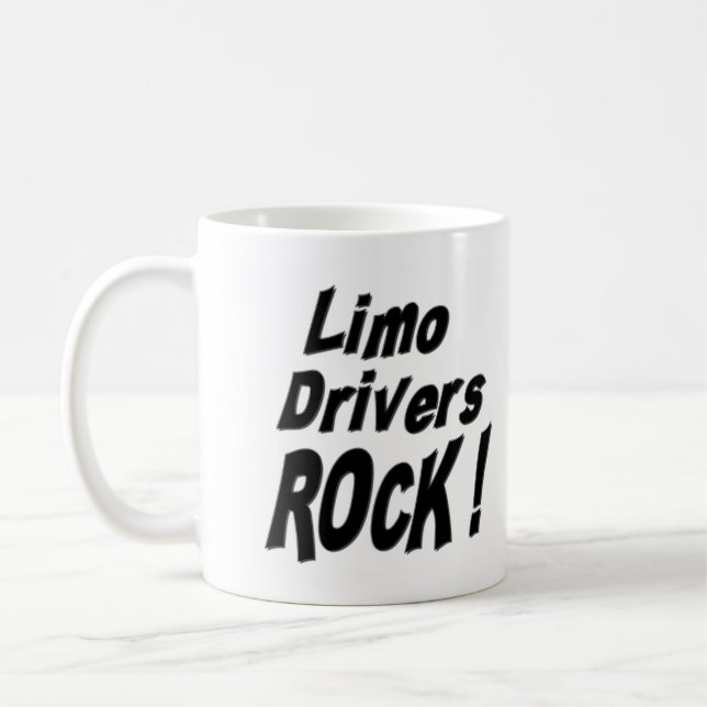 Café ¡Roca de los conductores del Limo! Taza (Izquierda)