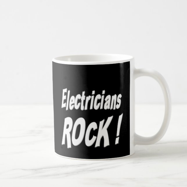 Café ¡Roca de los electricistas! Taza (Derecha)