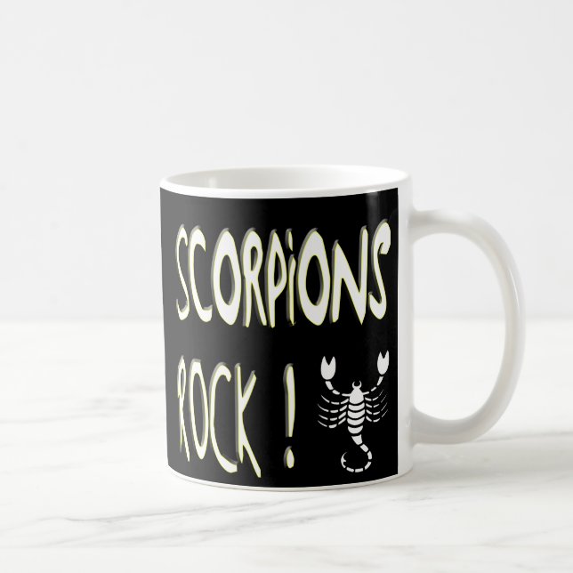 Café ¡Roca de los escorpiones! Taza (Derecha)