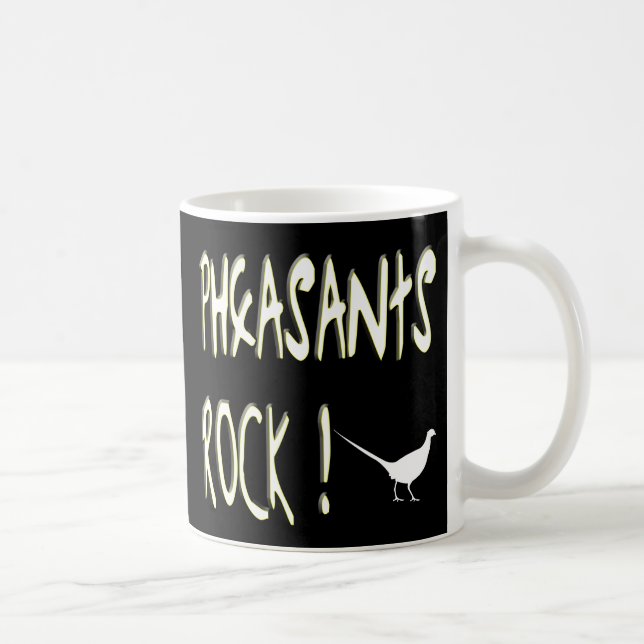 Café ¡Roca de los faisanes! Taza (Derecha)