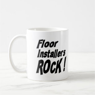 Café ¡Roca de los instaladores del piso! Taza