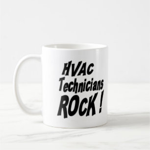 Café ¡Roca de los técnicos de la HVAC! Taza