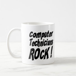 Café ¡Roca de los técnicos del ordenador! Taza