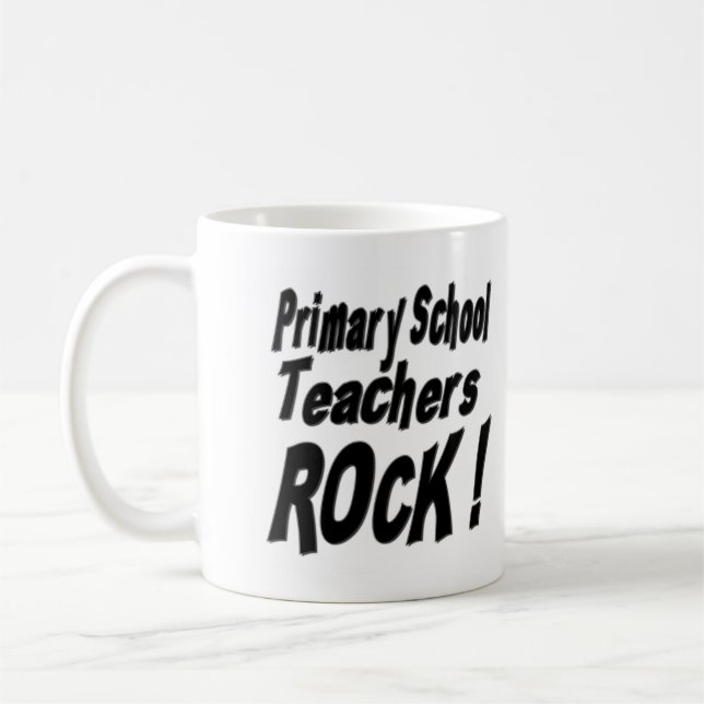 Café ¡Roca primaria de los profesores de escuela! Taza (Izquierda)