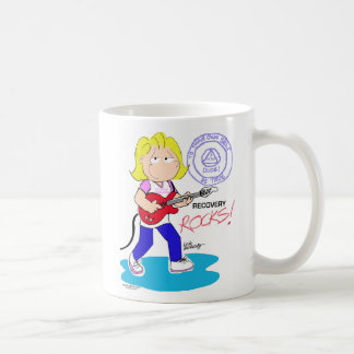 Café Rocas de la recuperación - taza de las señoras